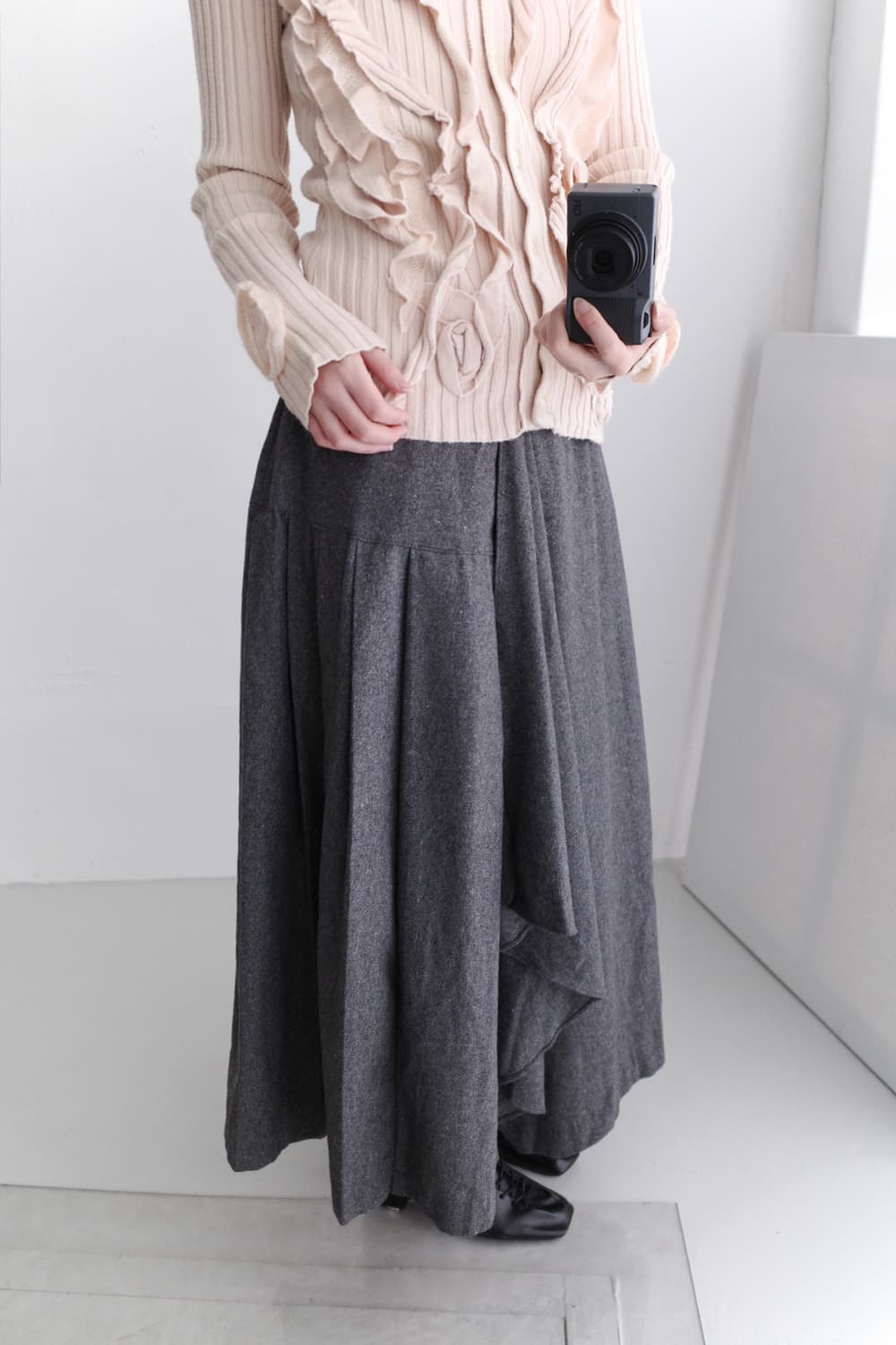 unanswered mystery) flared pleats skirt 상품이미지7