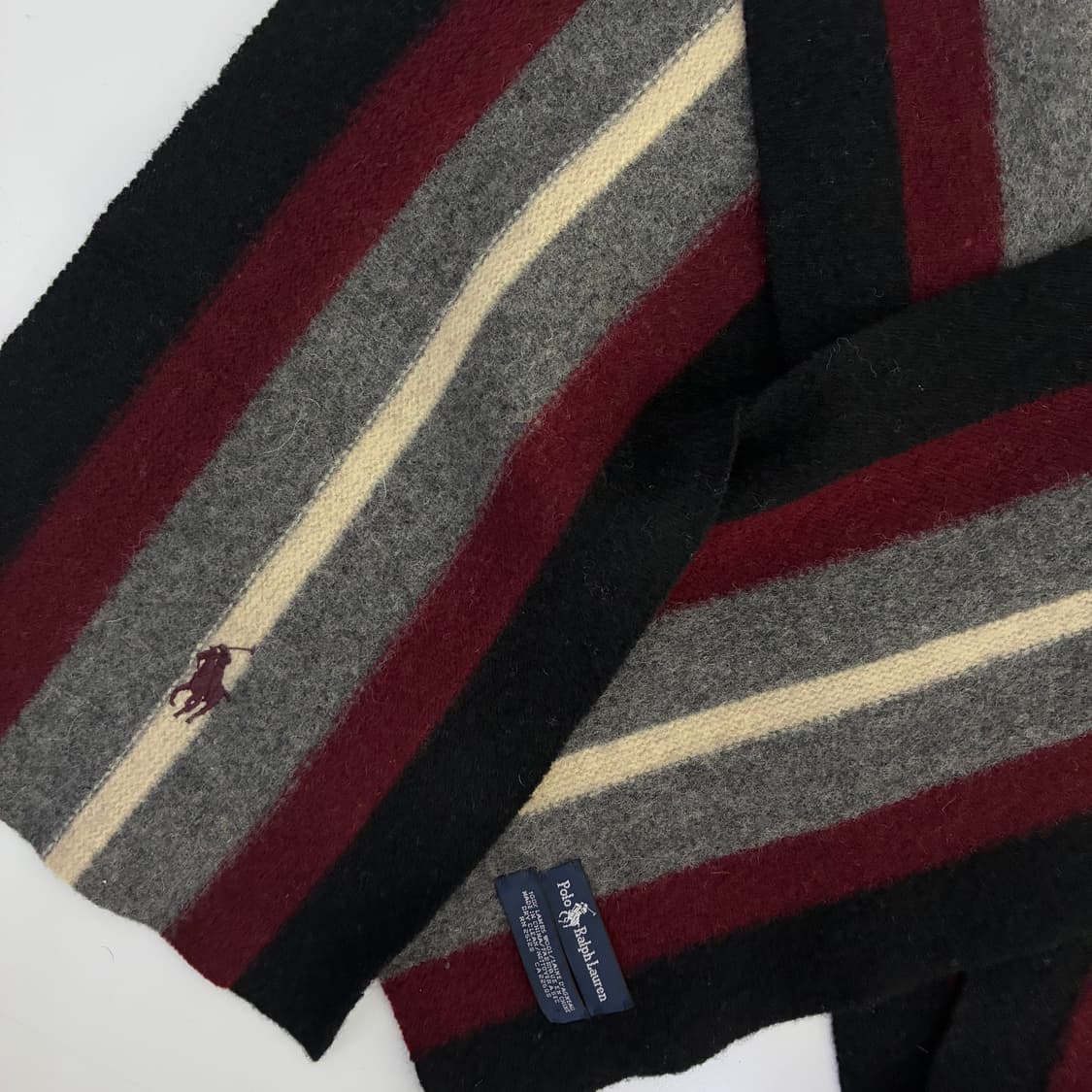 Polo  폴로 랄프로렌 자수 램스울 머플러 상품이미지4