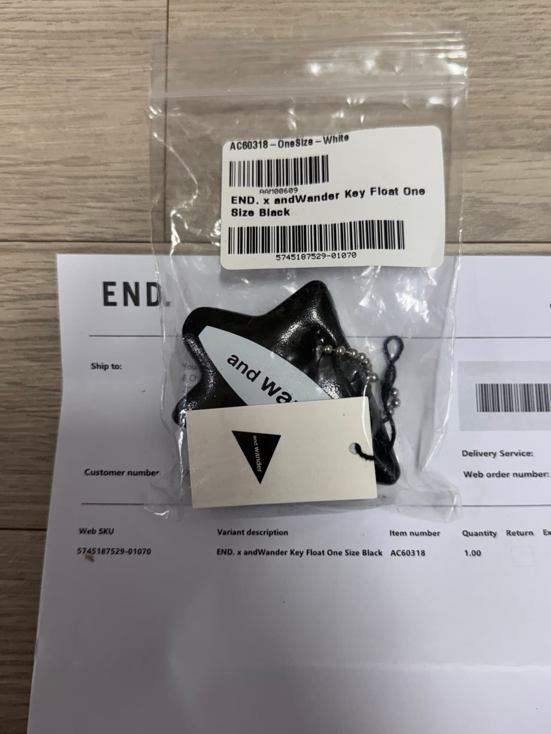 앤드원더 x END 키 플로트 키링 상품이미지7