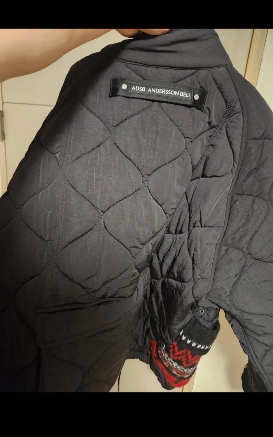 앤더슨벨  유니섹스 니트패치 퀼팅 블루종 점퍼  상품이미지9