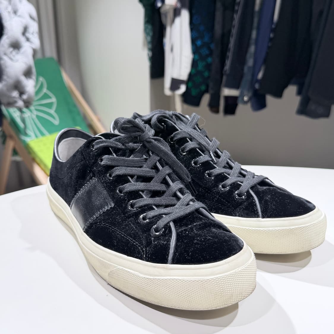 (A/9) / 톰포드 캠브리지 레이스업 스니커즈 블랙 상품이미지3