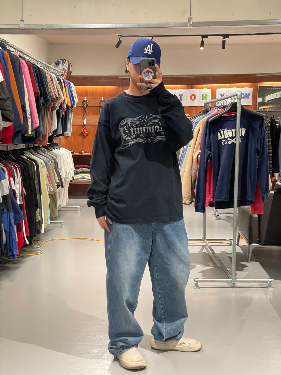 빈티지 롱슬리브 티셔츠(블랙)   상품이미지6