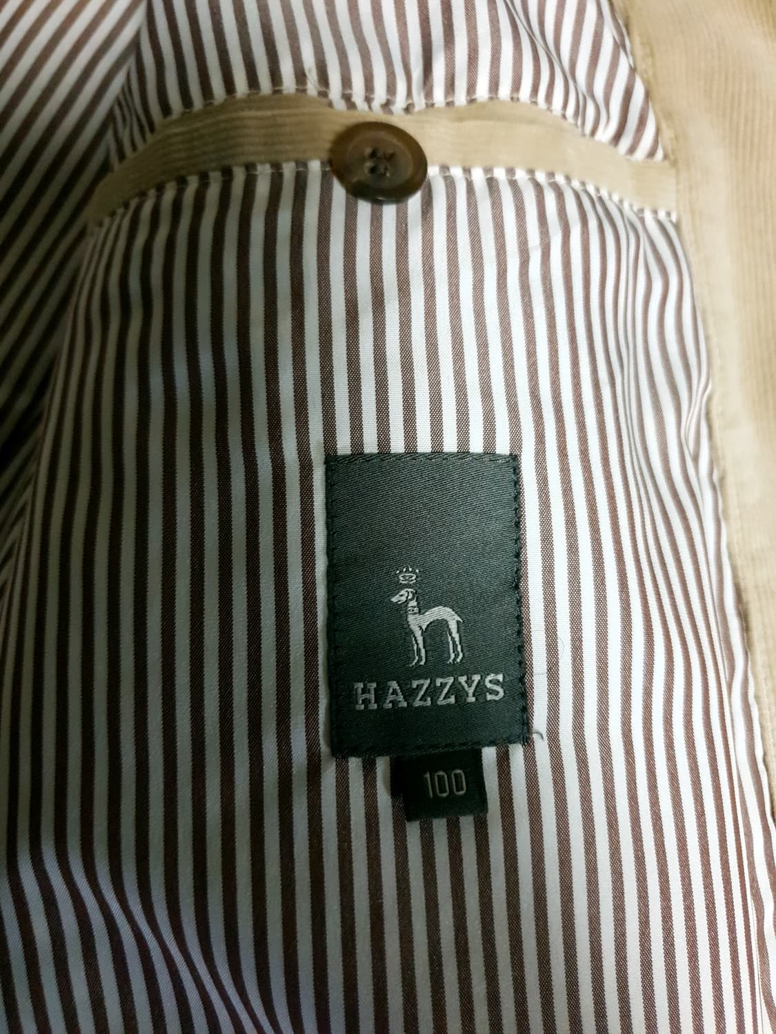 (05s) 헤지스 클래식 포켓로고 코듀로이 블레이저 베이지 (100) 상품이미지6