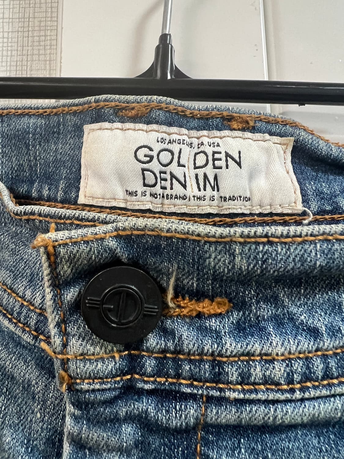 [38] 골든데님 워싱 데미지 조거 팬츠 상품이미지5