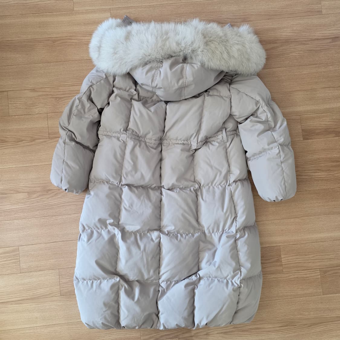 Jucy Judy 여성 폭스퍼 덕다운 롱패딩 상품이미지6