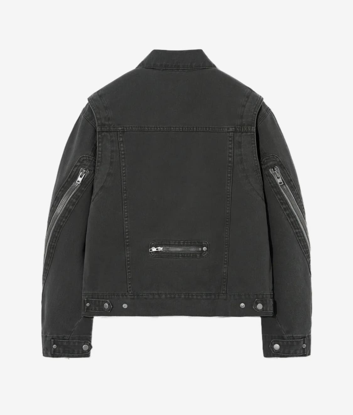 ZIPPER TRUCKER JACKET GARMENT DYEING KHA 상품이미지2