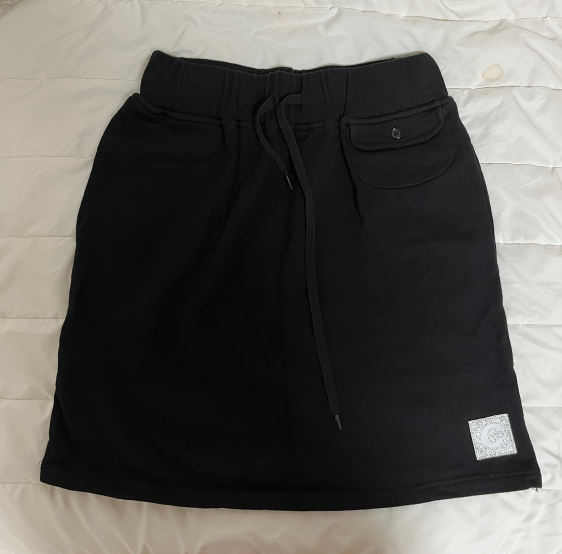 지초이 포켓 스커트 블랙 M 상품이미지3