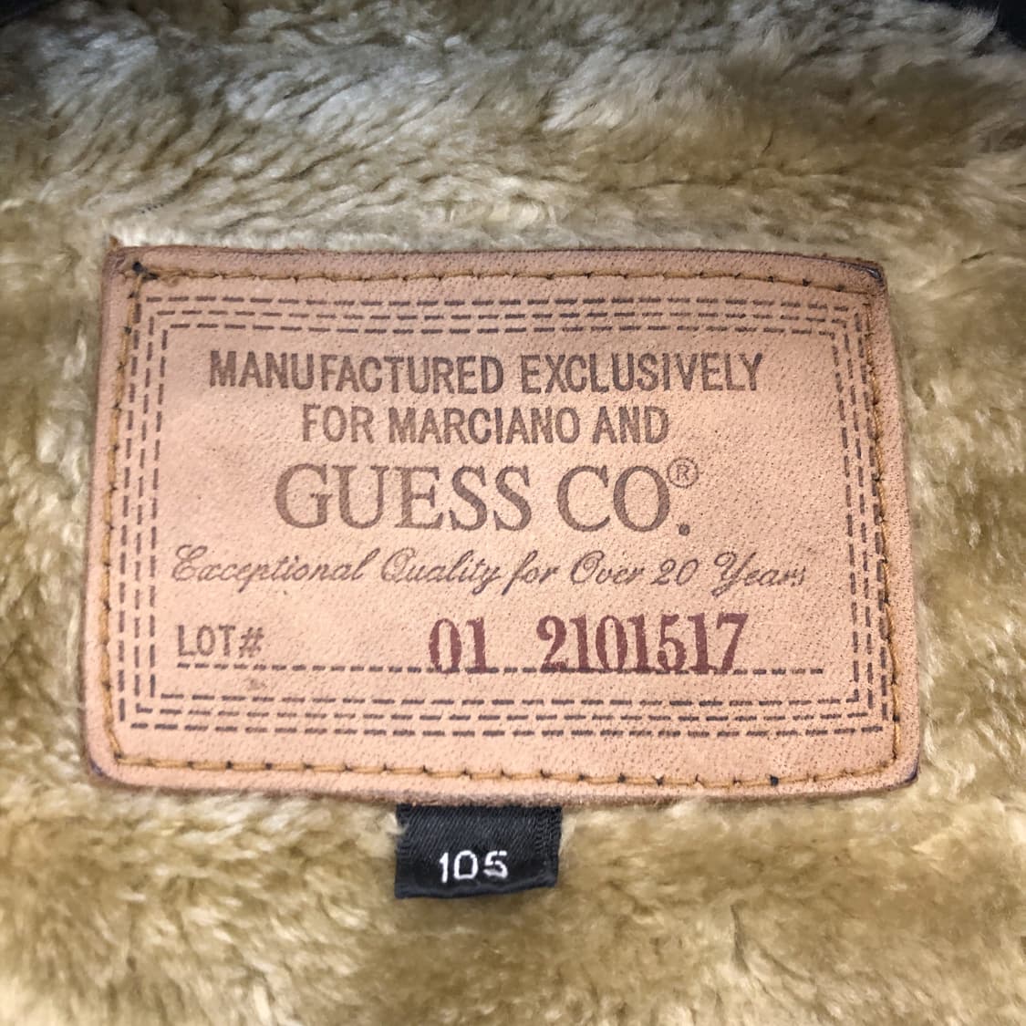 게스 Y2K 데님 쉐르파 후드점퍼 105 상품이미지5