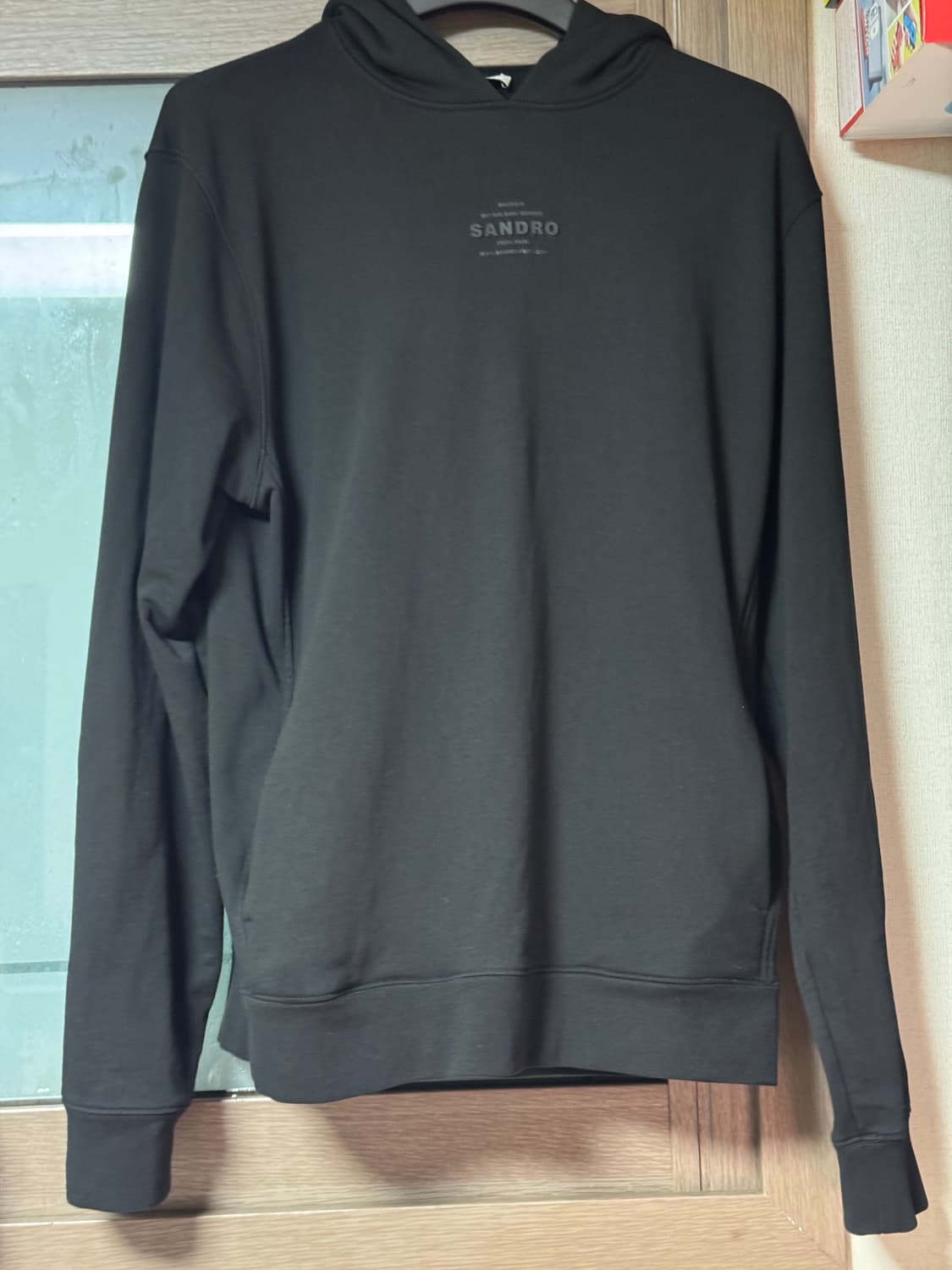 [L]산드로 옴므 톤온톤 엠보로고 후드티 팝니다 상품이미지1