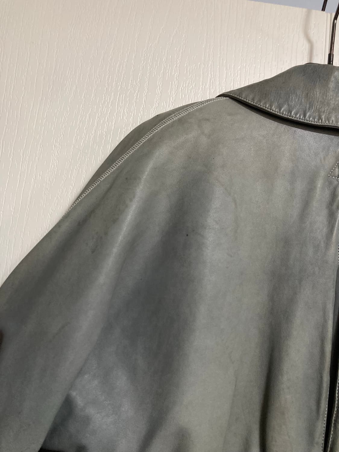 2000s 마르니 가스마스크 크롭 가죽 자켓 상품이미지8