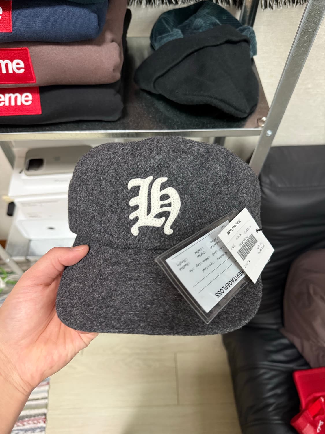 헤리티지플로스 울 캡 그레이 상품이미지1