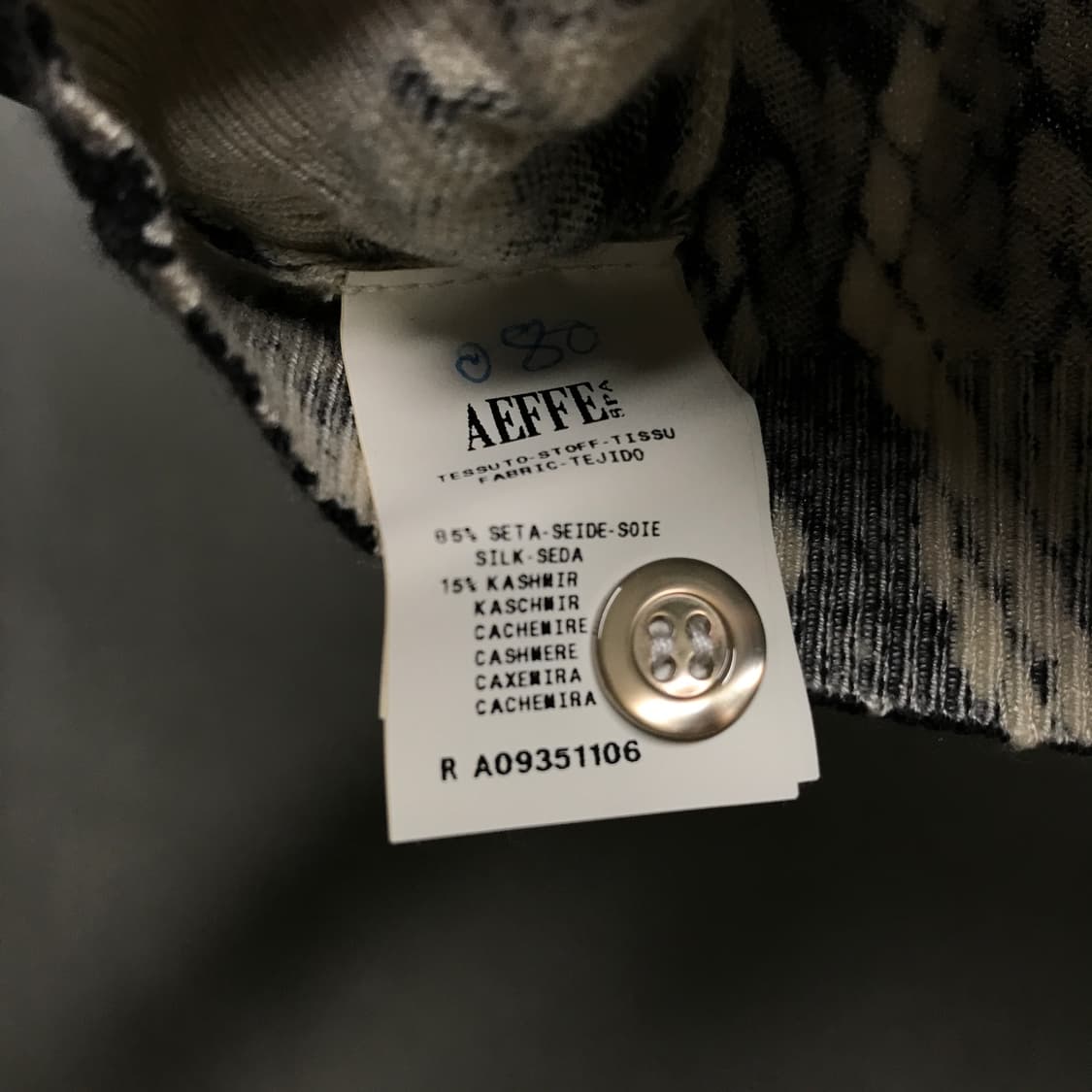 모스키노 스네이크 크롭 가디건 44(W) 상품이미지4