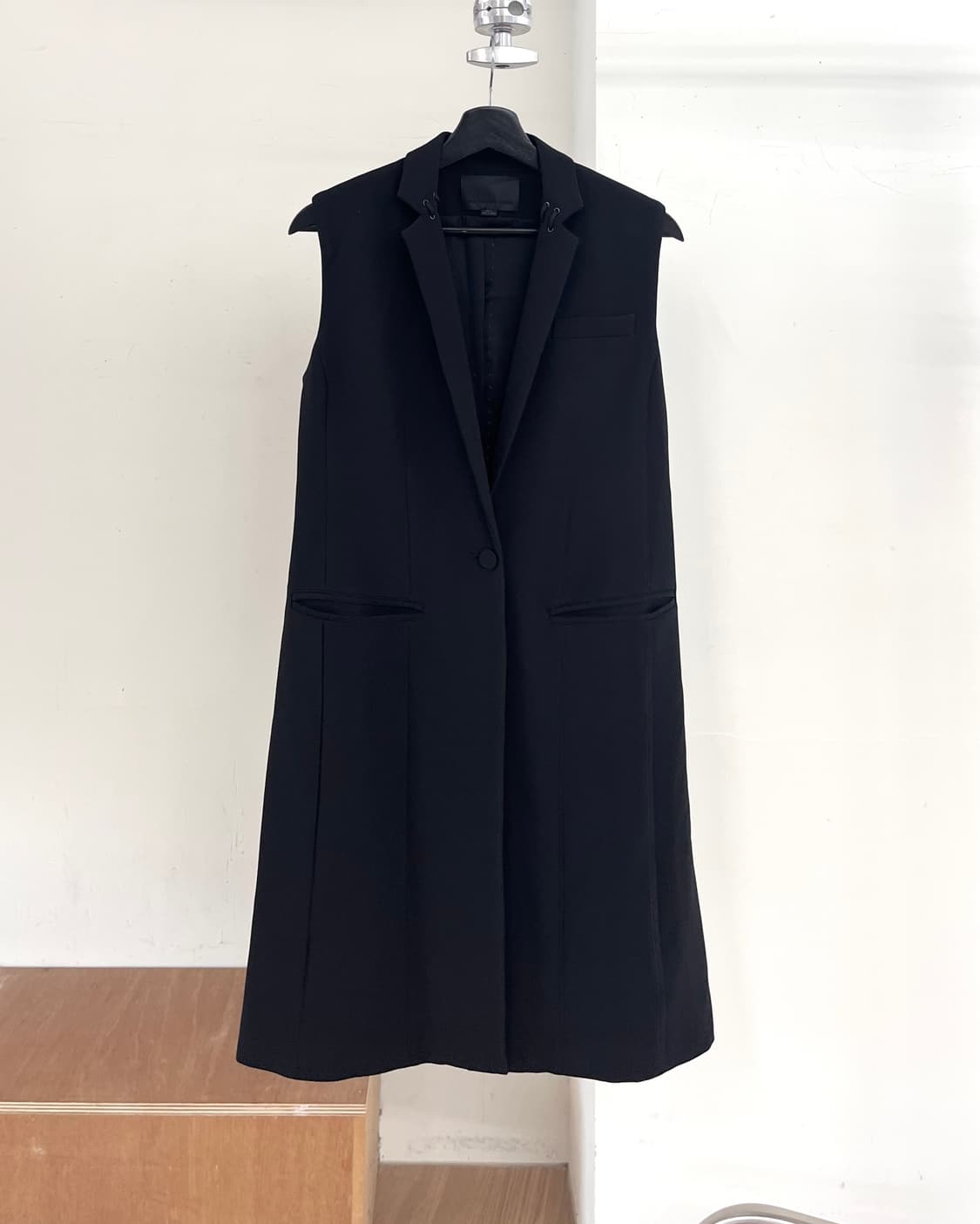 알렉산더 왕 블랙 슬리브리스 롱 베스트 상품이미지1