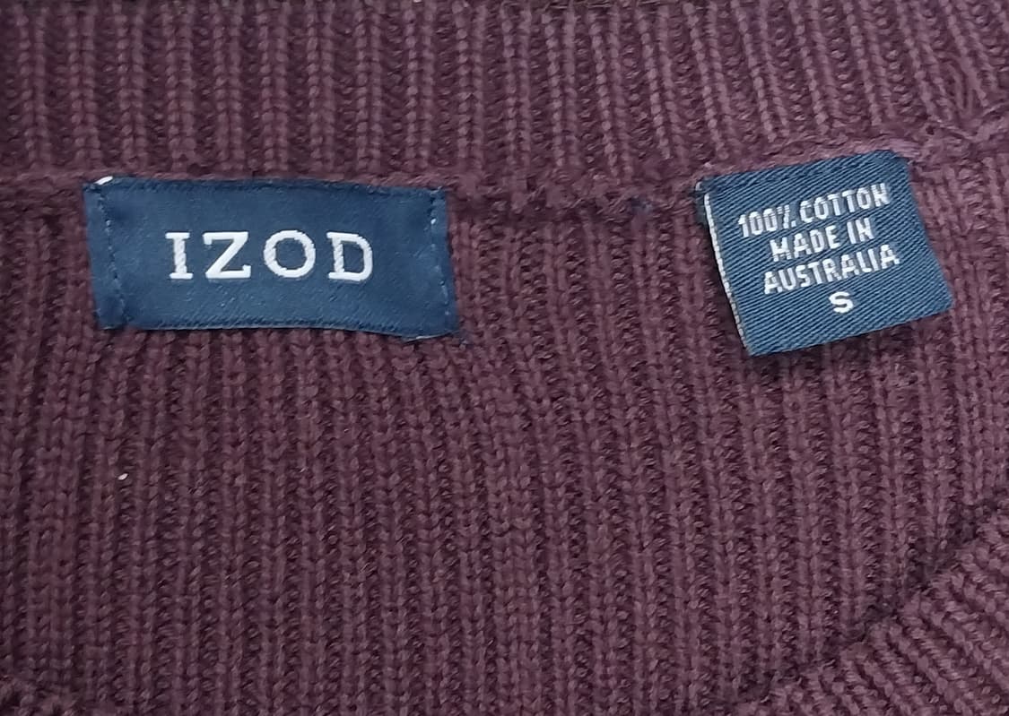 USA IZOD 아이조드 체크 패턴 니트 S (크게나옴) 상품이미지3