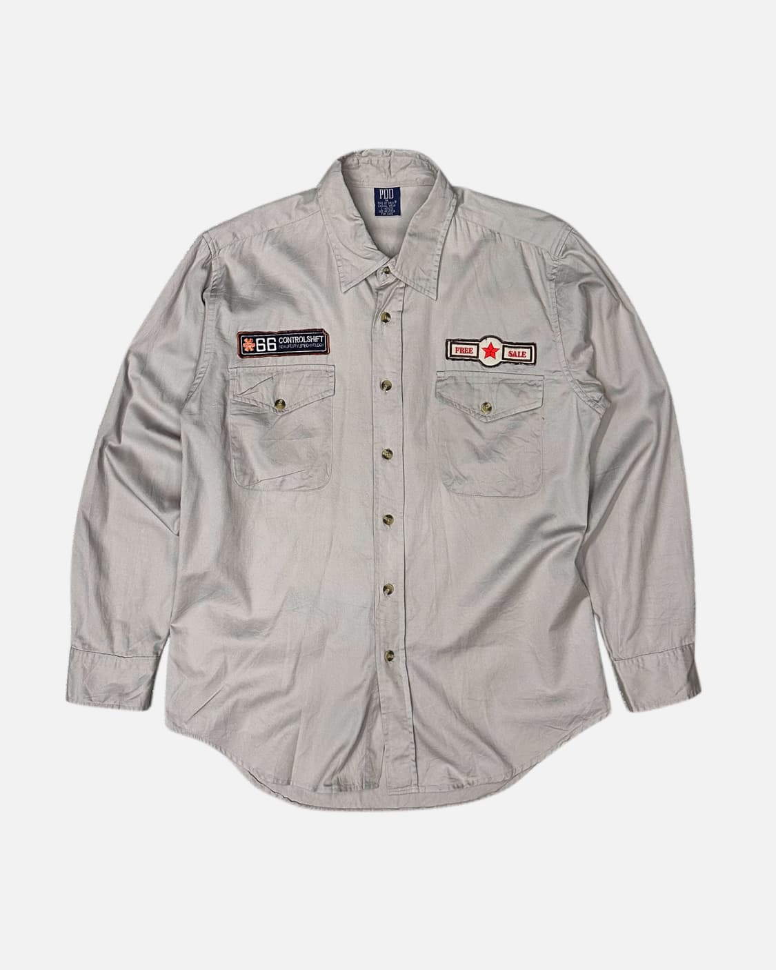 PDD patch pocket beige shirt 상품이미지1