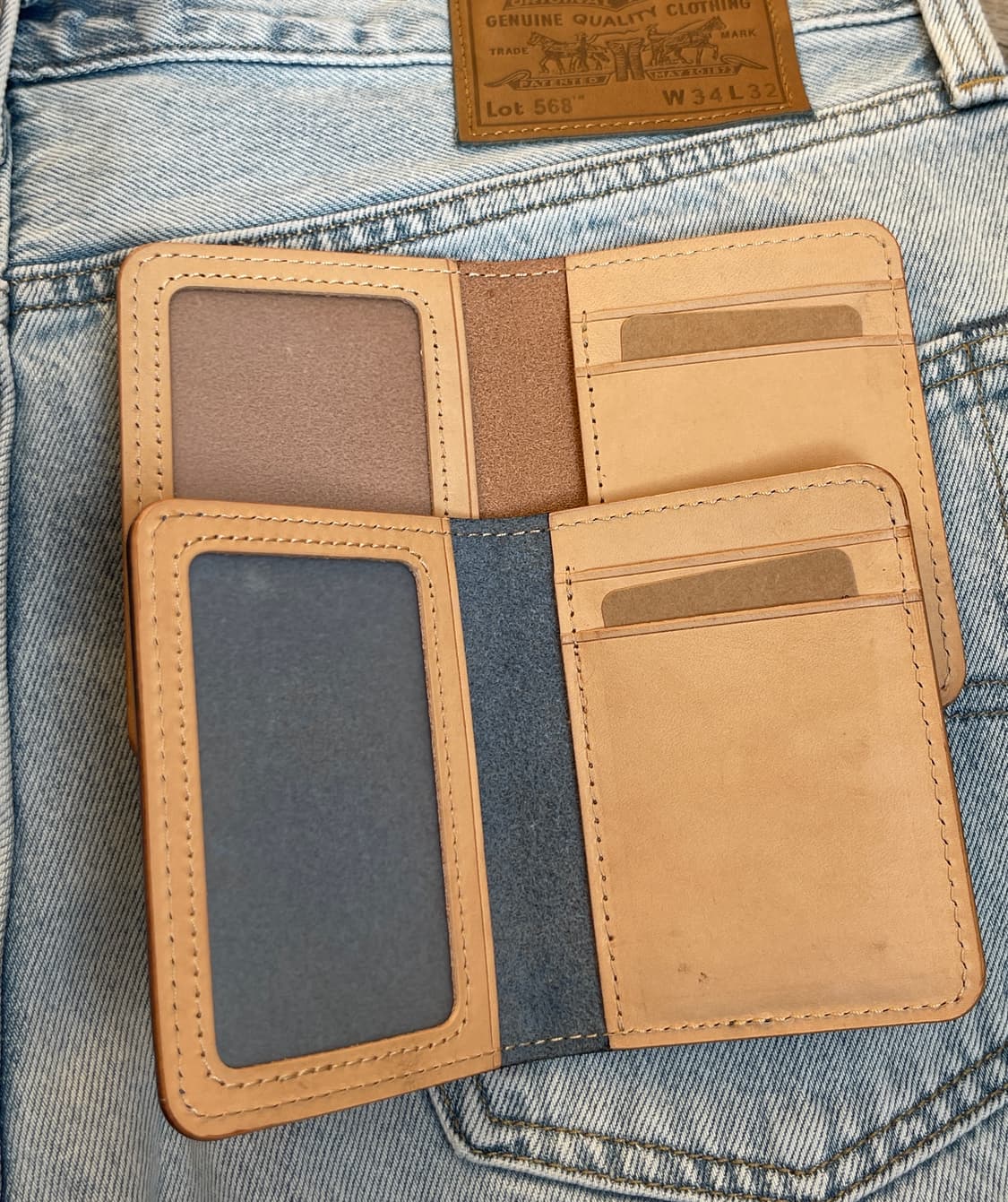 빈티지 풀그레인 카드지갑 상품이미지5