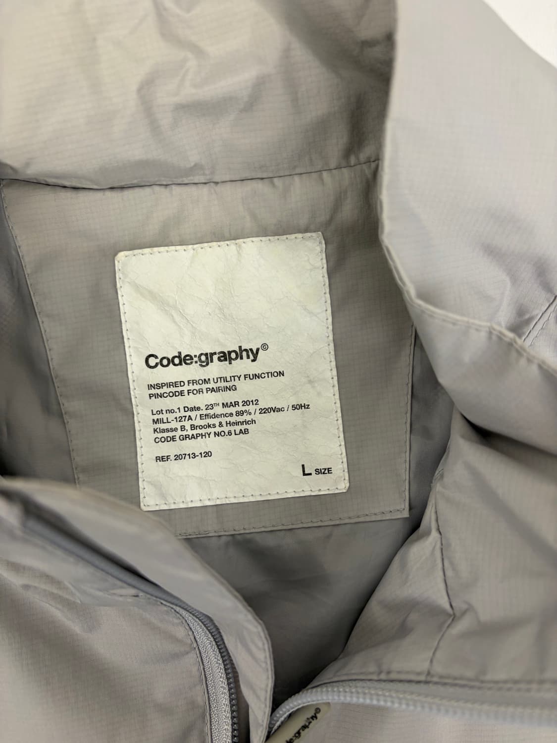 [L] 코드그라피 x 깡스타일리스트 바람막이 자켓 상품이미지2