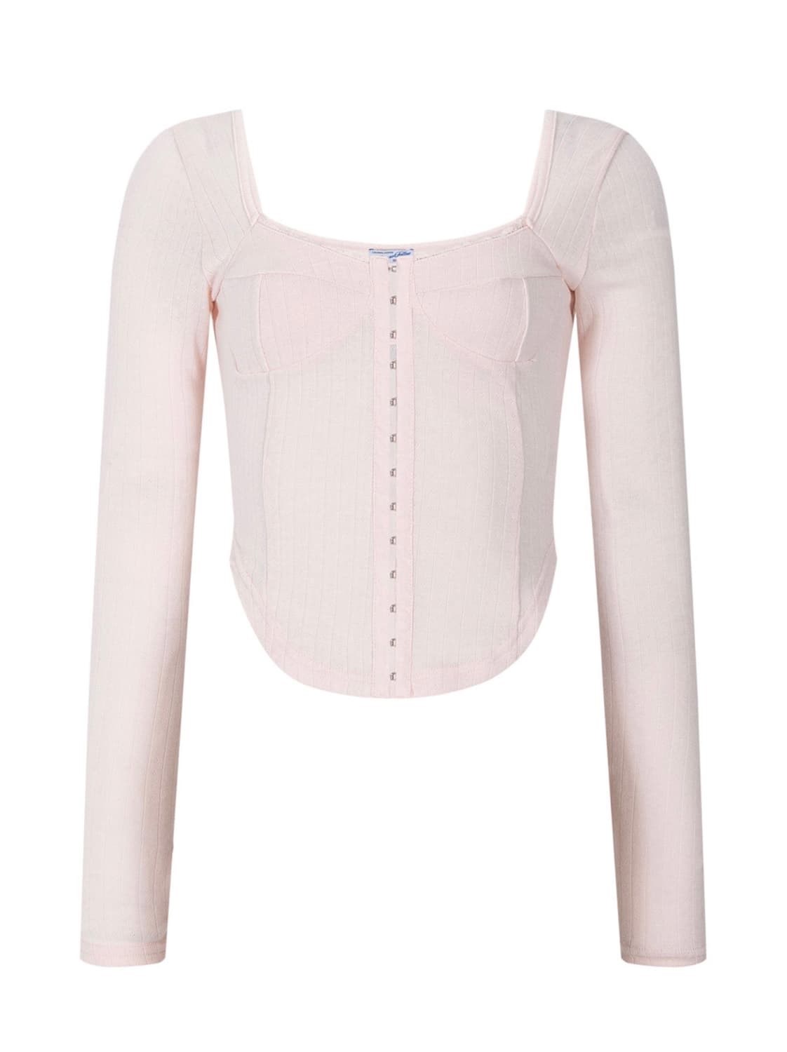Joan Corset Long Sleeve Top (Pink) 상품이미지3
