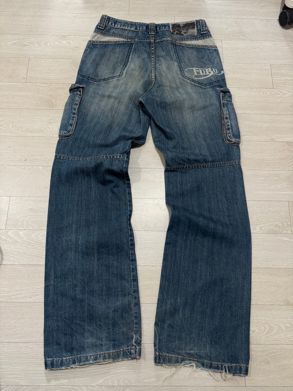 FUBU 워시드 데님 카고팬츠  상품이미지3