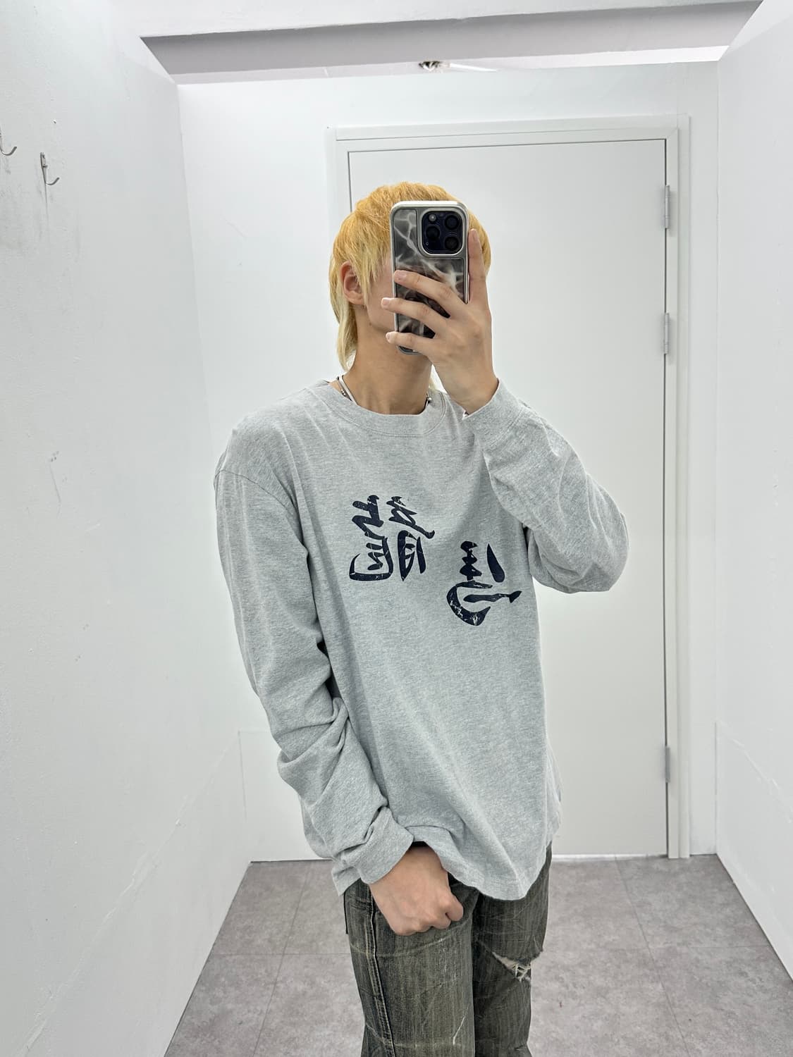 Vintage 사카모토 료마 프린팅 롱슬리브  상품이미지1