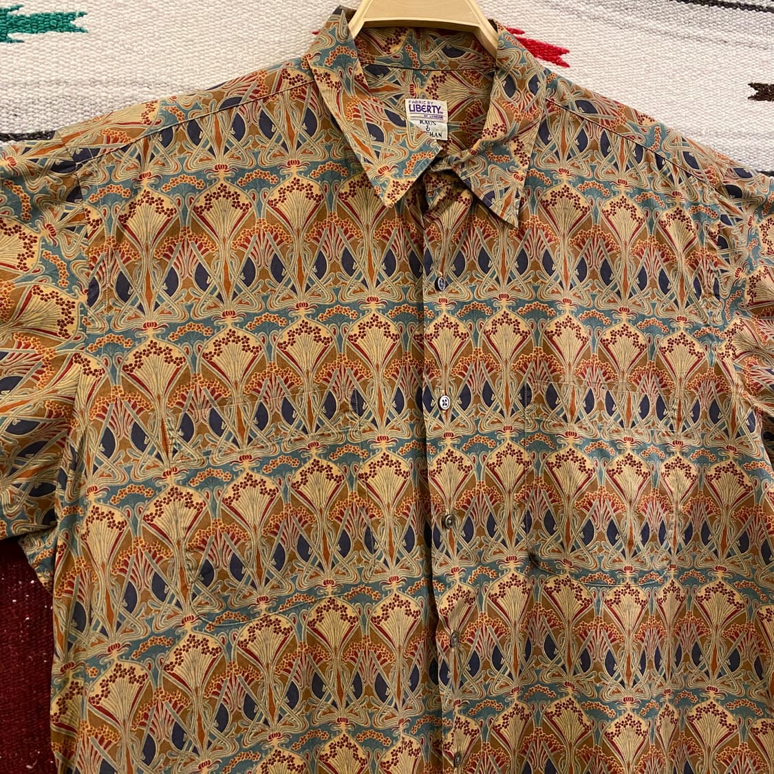 80s Liberty of London 리버티패턴 셔츠 상품이미지5