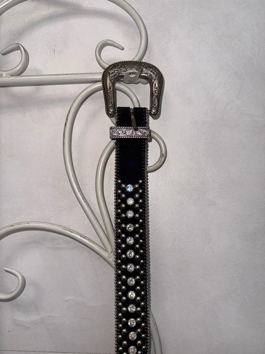 Guess black cubic stud western belt 상품이미지4