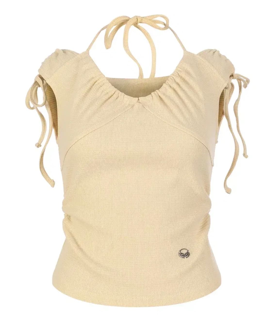 라라폭스 스트링 홀터넥 옐로우 상품이미지1