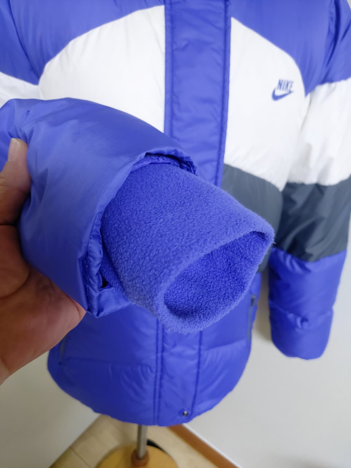 나이키 여성 컬러블록 후드 다운 패딩 (L)  상품이미지4