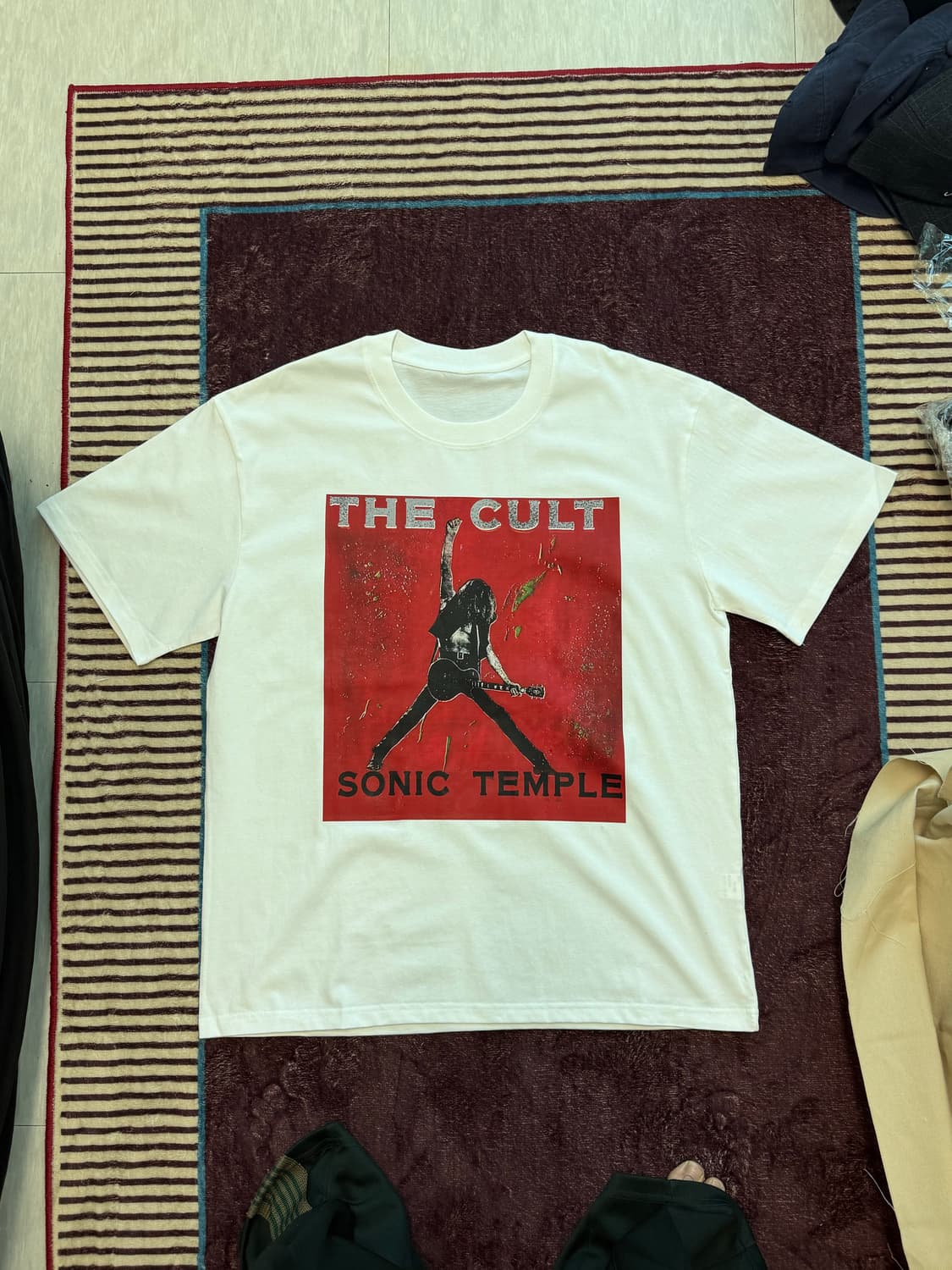 빈티지 무드 밴드 앨범커버 프린팅 반팔  상품이미지10