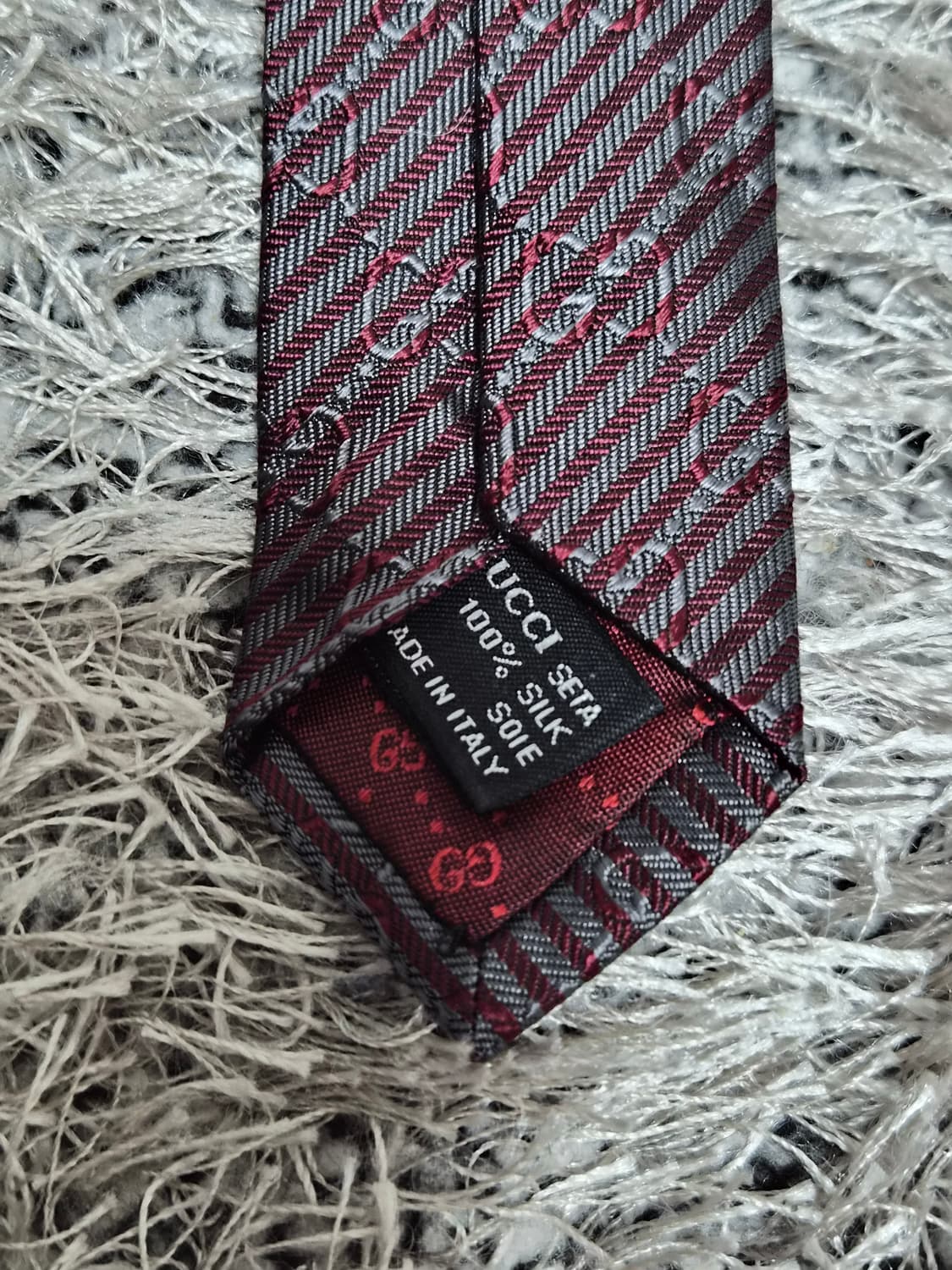 구찌GUCCI 자카드 사선 넥타이 Free - N16 상품이미지6