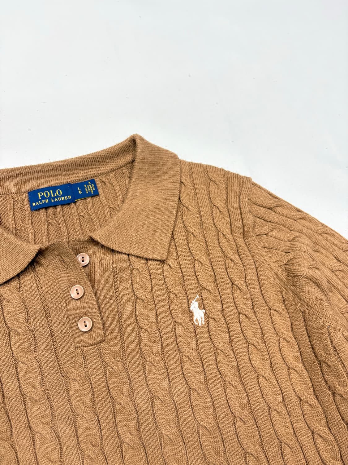 폴로 랄프로렌 케이블 카라 니트 상품이미지4