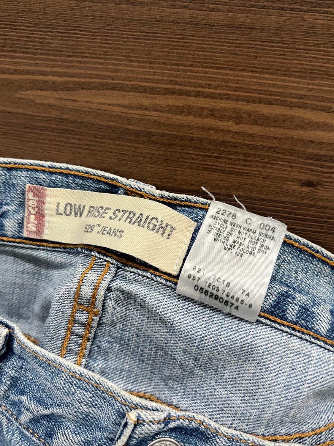 00s Levis 리바이스 529 로우 라이즈 스트레이트 데님 팬츠 상품이미지7