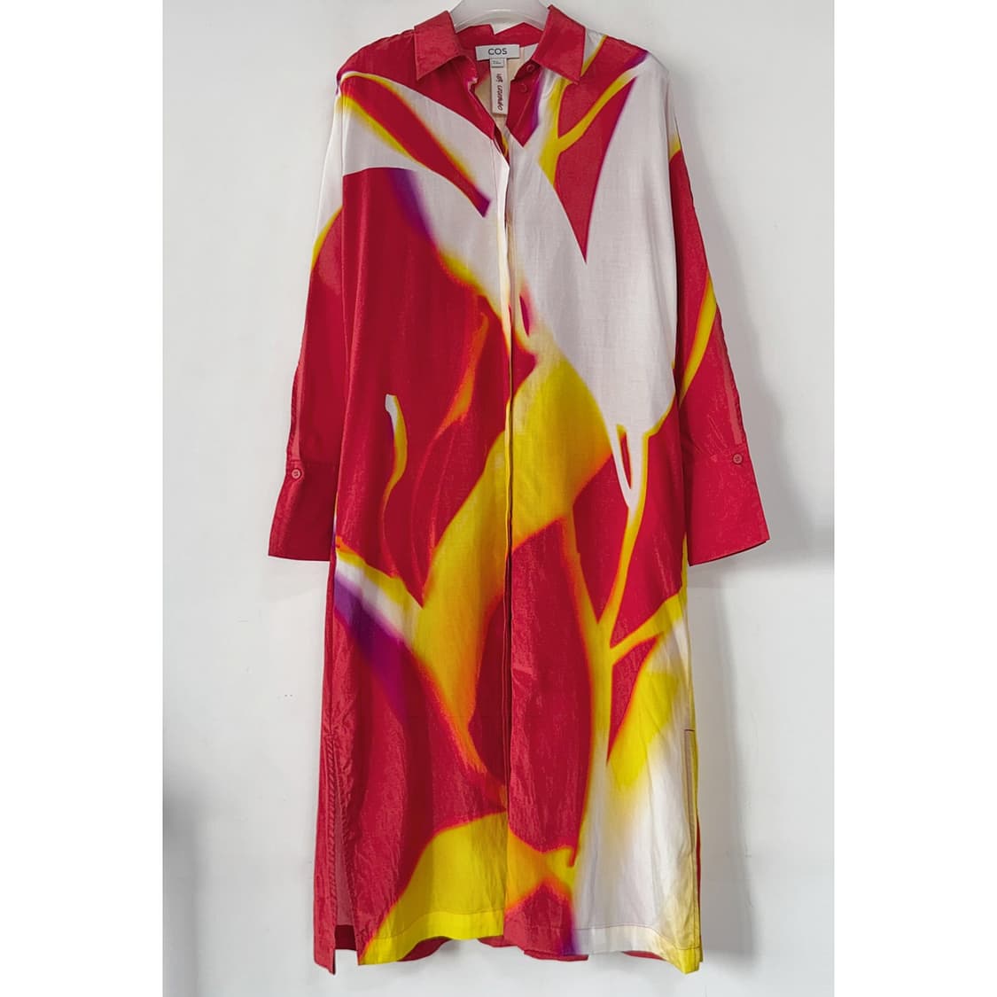 COS x 레아 콜롬보 패턴 롱 셔츠 드레스 상품이미지3