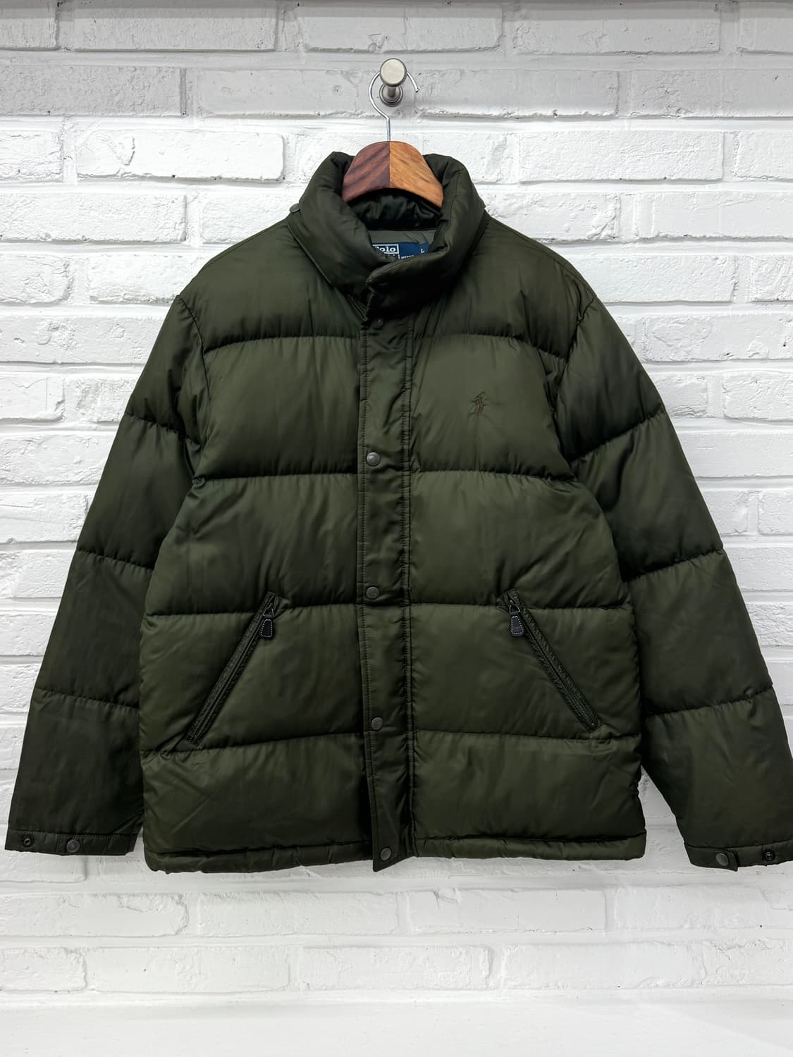 폴로 투웨이 카키 패딩 상품이미지3