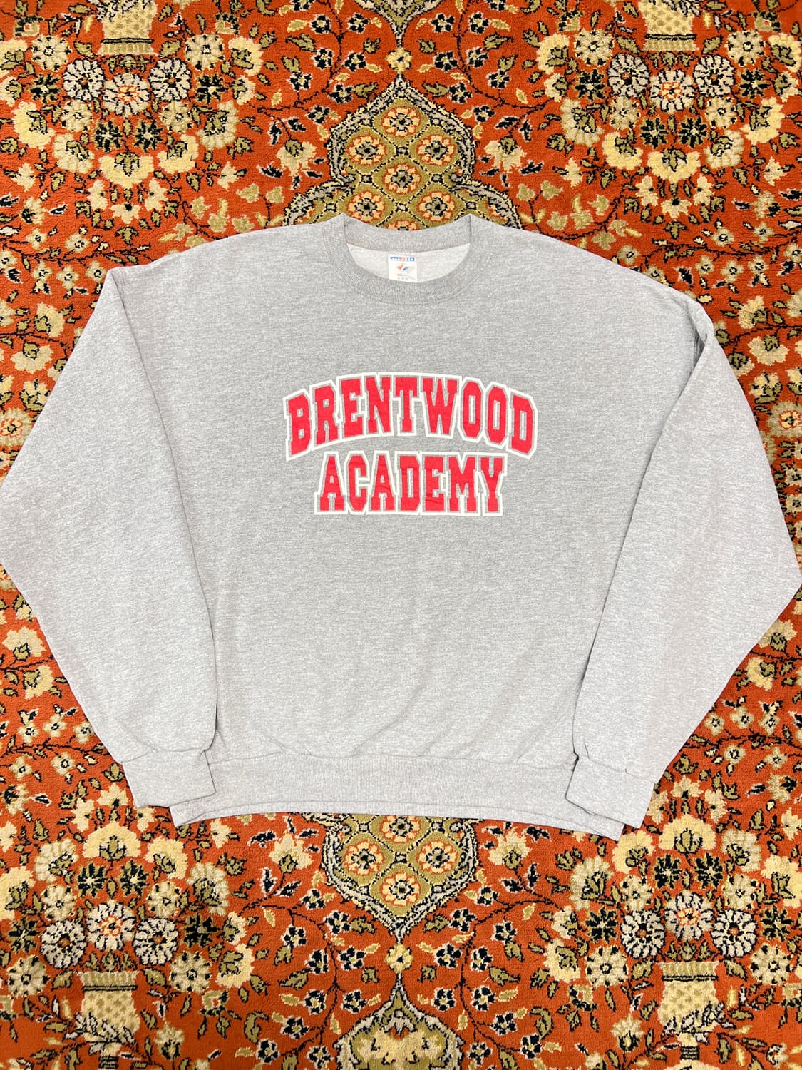 Jerzees Brentwood Academy 맨투맨 그레이 XL 상품이미지1