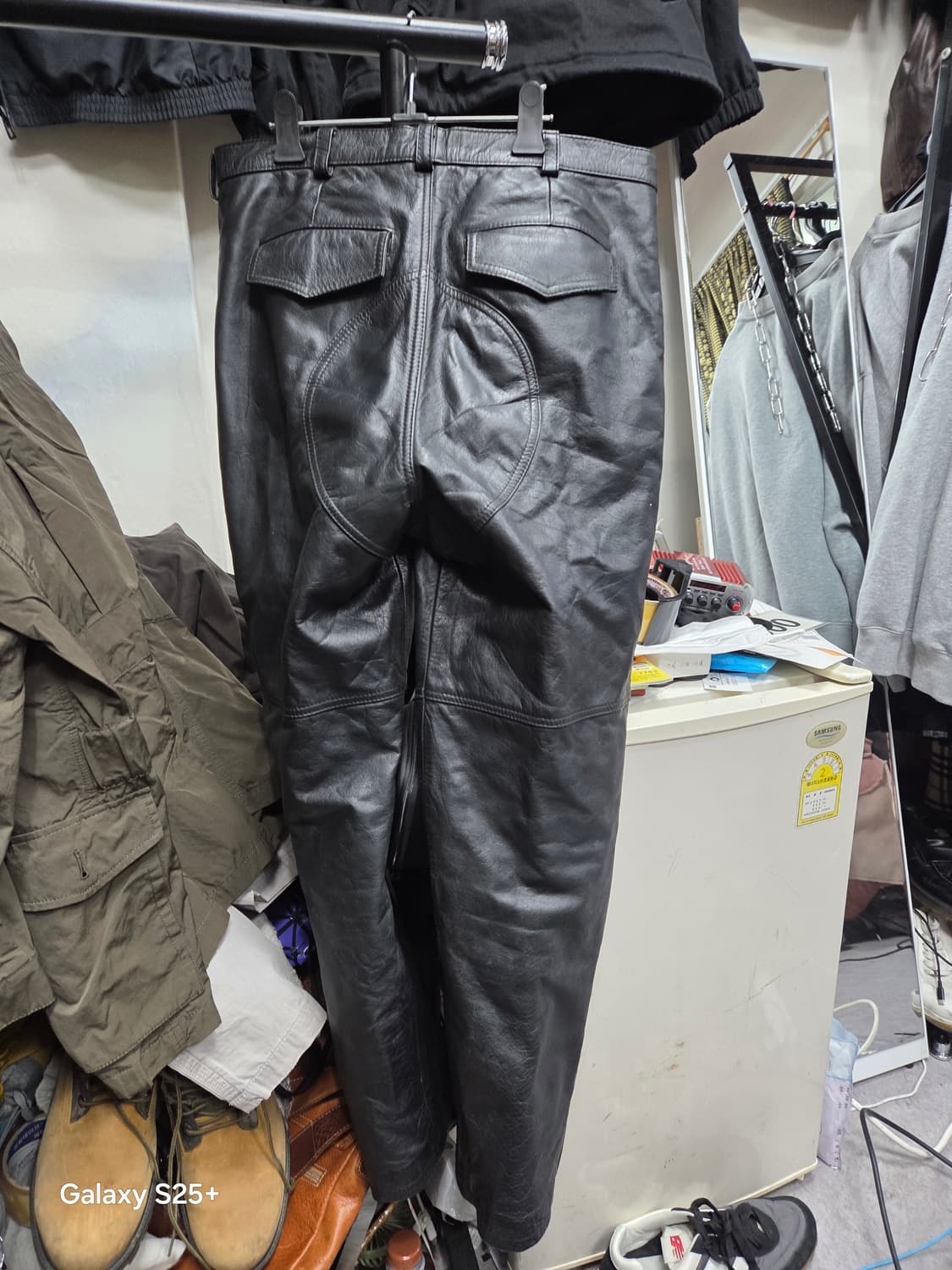 블랙  라이더용 가죽버지 상품이미지4