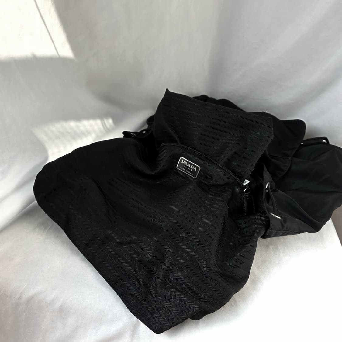 [정품 PRADA] 프라다 투포켓 나일론 빈티지백팩 라지 상품이미지7