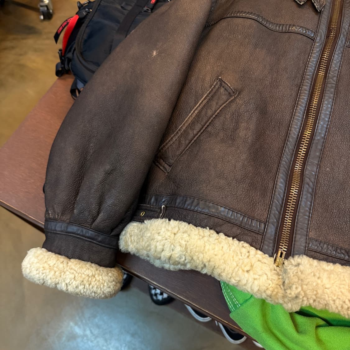 AVIATION B3 무스탕 무통 리얼레더 M ~ L 상품이미지2