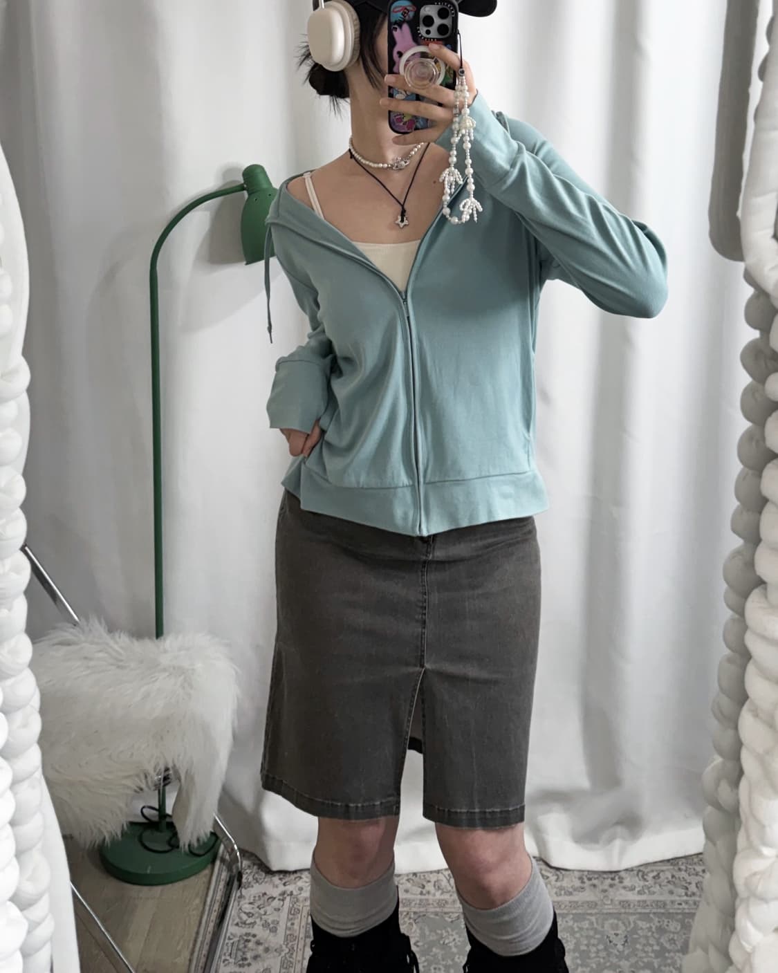 카키 & 민트 자켓 코디 세트 🍏 상품이미지7