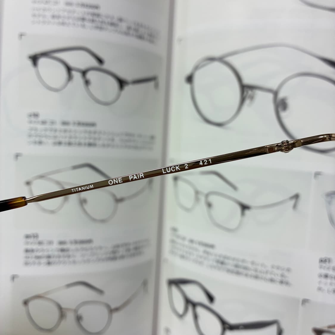 l.a. EYEWORKS 엘에이 아이웍스 골드 티타늄 원형 안경 상품이미지6