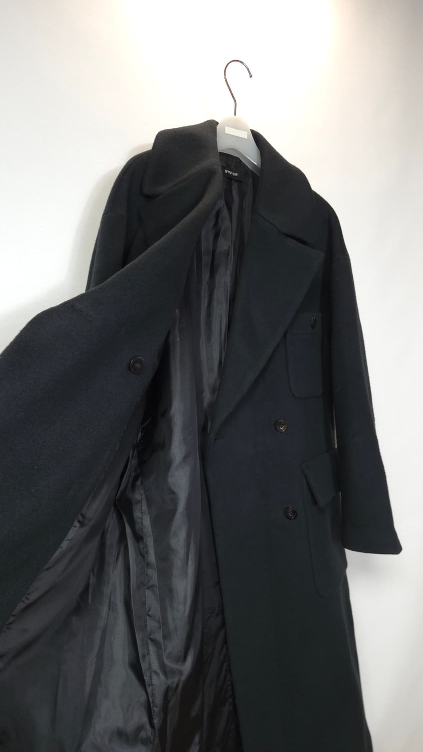 한섬 시스템 2022  캐시미어블렌딩 세미오버핏 코트 M 사이즈 상품이미지8