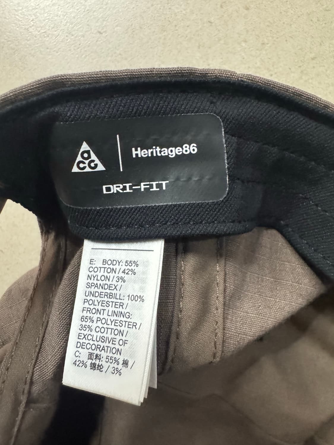 나이키 acg 볼캡 헤리티지86 아이언그레이  상품이미지3