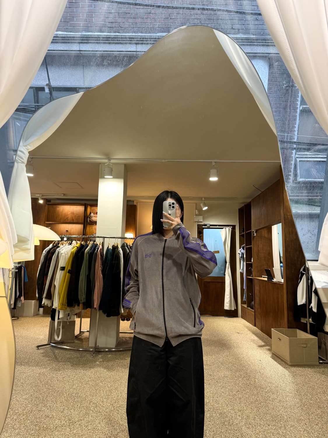 니들스 버터플라이 자수 트랙 자켓 상품이미지2