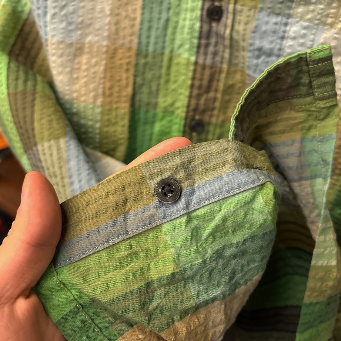 파타고니아 퍼커웨어 어스톤 그리드 체크 시어서커 셔츠 N1027 상품이미지7