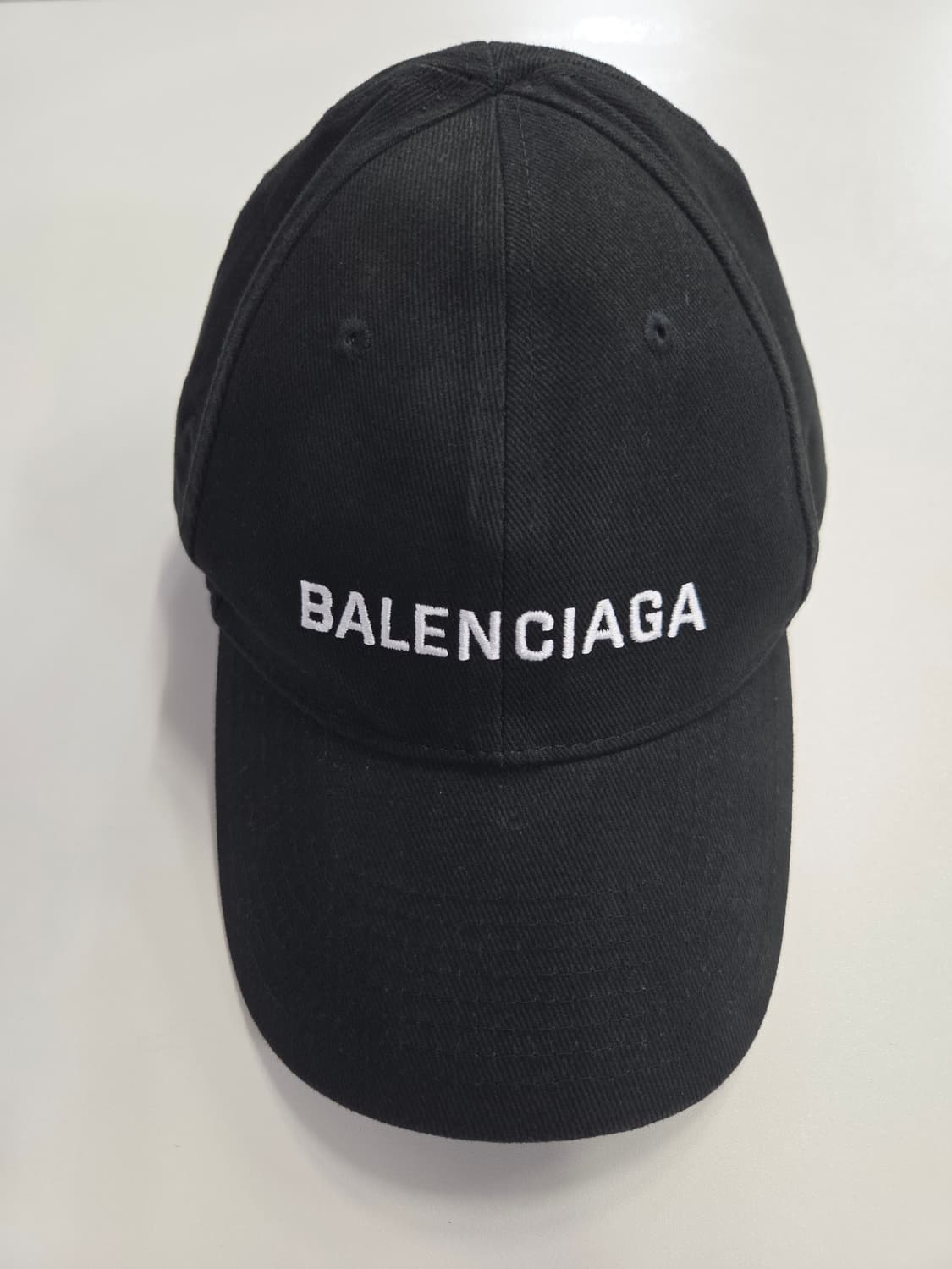 BALENCIAGA 발렌시아가 클래식 로고 자수 볼캡 블랙 상품이미지1