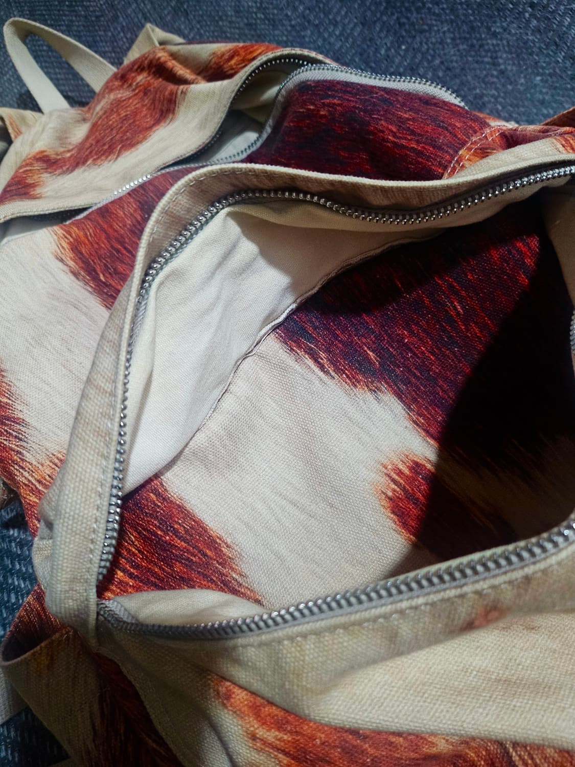 스투시 캔버스 백팩 카우하이드 상품이미지4