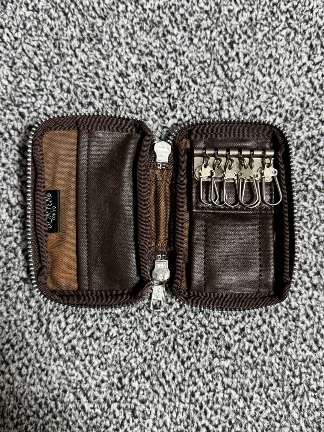 요시다포터 브라운 카드지갑 키케이스 상품이미지3