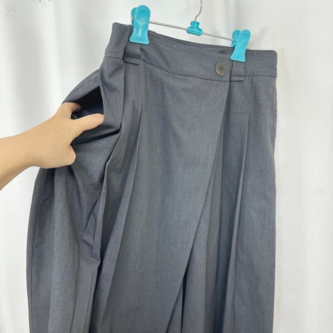 지스튜디오 여자 통넓은 슬랙스 바지 그레이 76(구66) 상품이미지6
