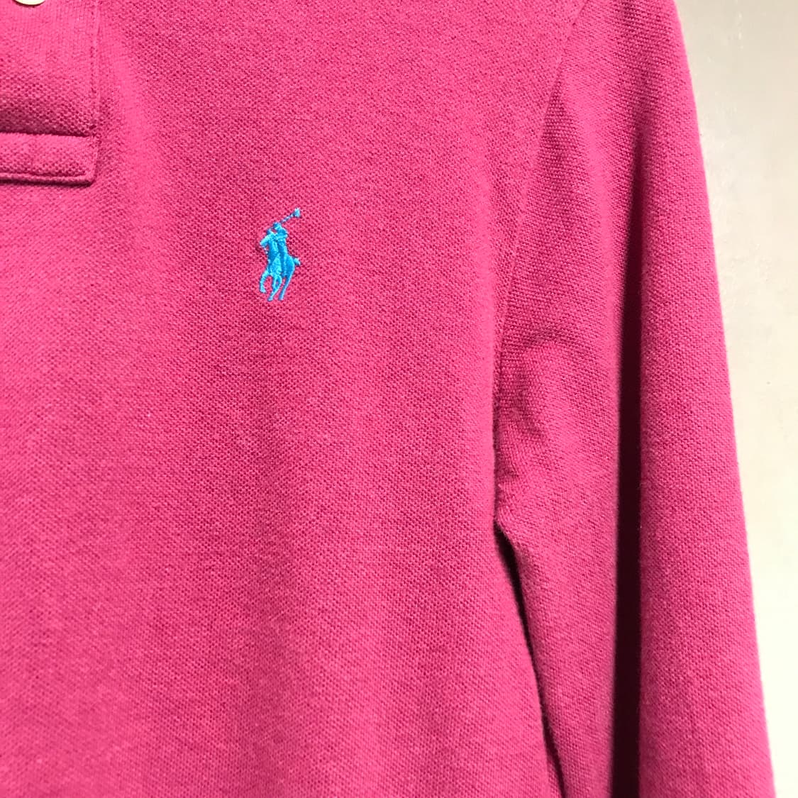 폴로 랄프로렌 PK 긴팔 카라티 핑크 XS(W) 상품이미지4