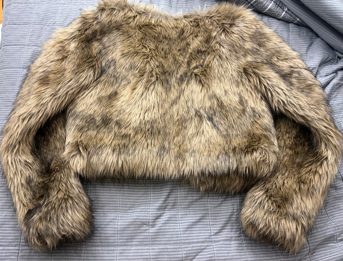 칸다마리츠(전 shiper) 투톤 퍼자켓 브라운 상품이미지3